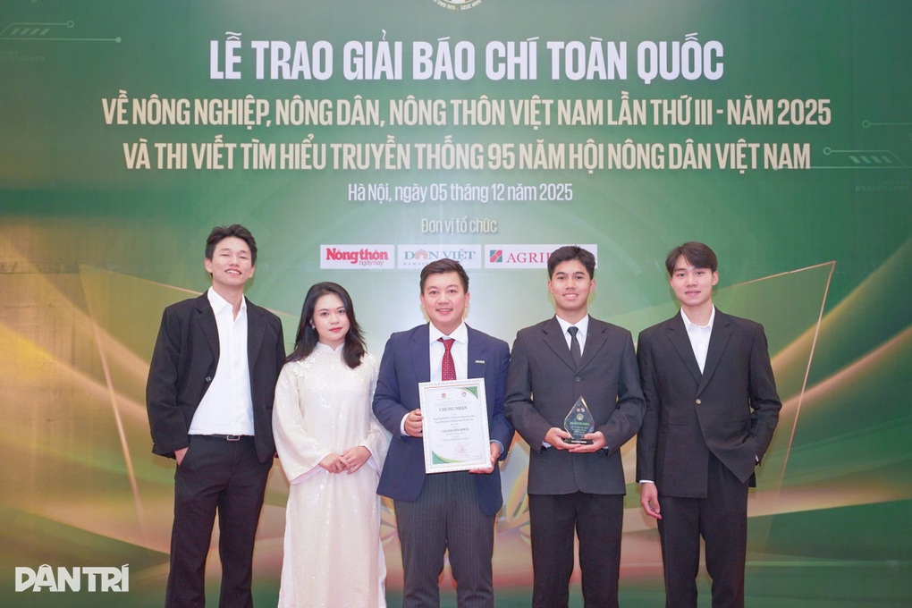 Báo Dân trí đạt giải báo chí toàn quốc về nông nghiệp, nông dân, nông thôn - 1