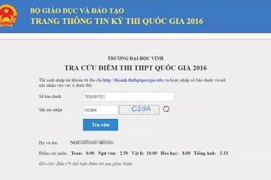 Tìm nguyên nhân thí sinh được 10 điểm Lý, 0 điểm Toán