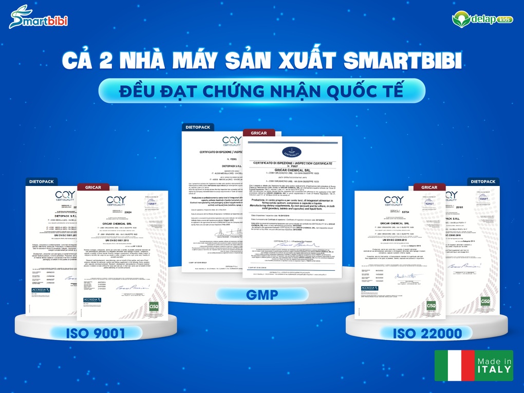 Smartbibi: Chất lượng làm nên thương hiệu chăm sóc sức khoẻ cho bé từ Italy - 2 Smartbibi: Chất lượng làm nên thương hiệu chăm sóc sức khoẻ cho bé từ Italy - 2