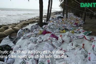 Người dân chằng chống nhà cửa trước bão số 9