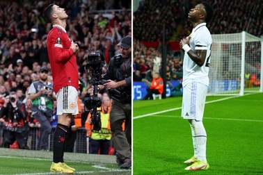 Lập cú đúp vào lưới Liverpool, Vinicius ăn mừng như Ronaldo