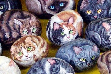 Biến đá cuội thành tác phẩm độc đáo