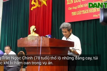 Vĩnh Phúc: Ba cụ ông được minh oan sau gần 40 năm mang án giết người