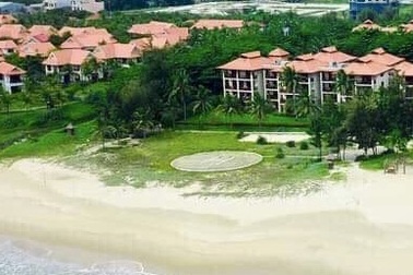 Khu nghỉ dưỡng ở Đà Nẵng xây bãi đáp trực thăng trên bãi cát công cộng