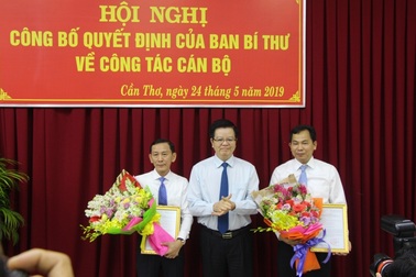 Ban Bí thư công bố quyết định công tác cán bộ TP Cần Thơ