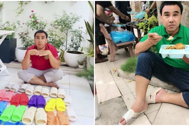 Giữa ồn ào “muốn giải nghệ”, Quyền Linh đi dép tổ ong lên sóng truyền hình