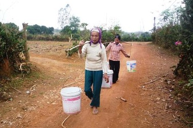 Làng “khát” bên đập Vó Đại 