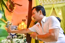 Quang Tèo ngậm ngùi trong Lễ viếng nghệ sĩ Giang Còi