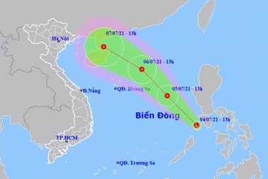 Vùng áp thấp trên Biển Đông có khả năng mạnh thêm
