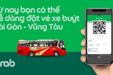 Grab thử nghiệm dịch vụ đặt vé xe buýt