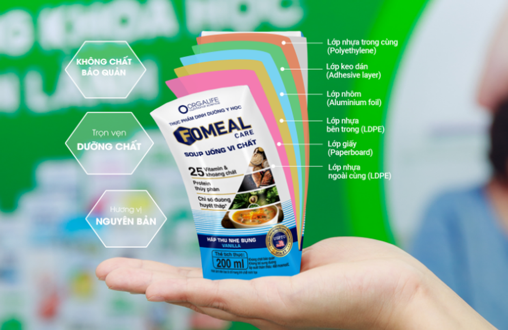 Công nghệ bao bì 6 lớp: Giải pháp bảo toàn dinh dưỡng cho sản phẩm Orgalife - 2 Công nghệ bao bì 6 lớp: Giải pháp bảo toàn dinh dưỡng cho sản phẩm Orgalife - 2