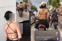 Xôn xao sự việc một cô gái mặc hở lưng bị quay lén, đưa lên mạng phán xét