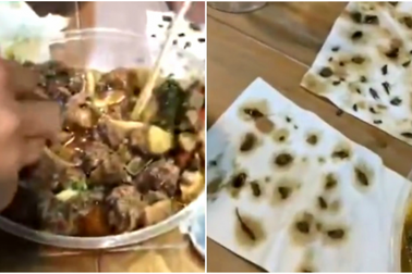 Bất ngờ tìm thấy hơn 40 con gián chết trong món vịt mua ở cửa hàng