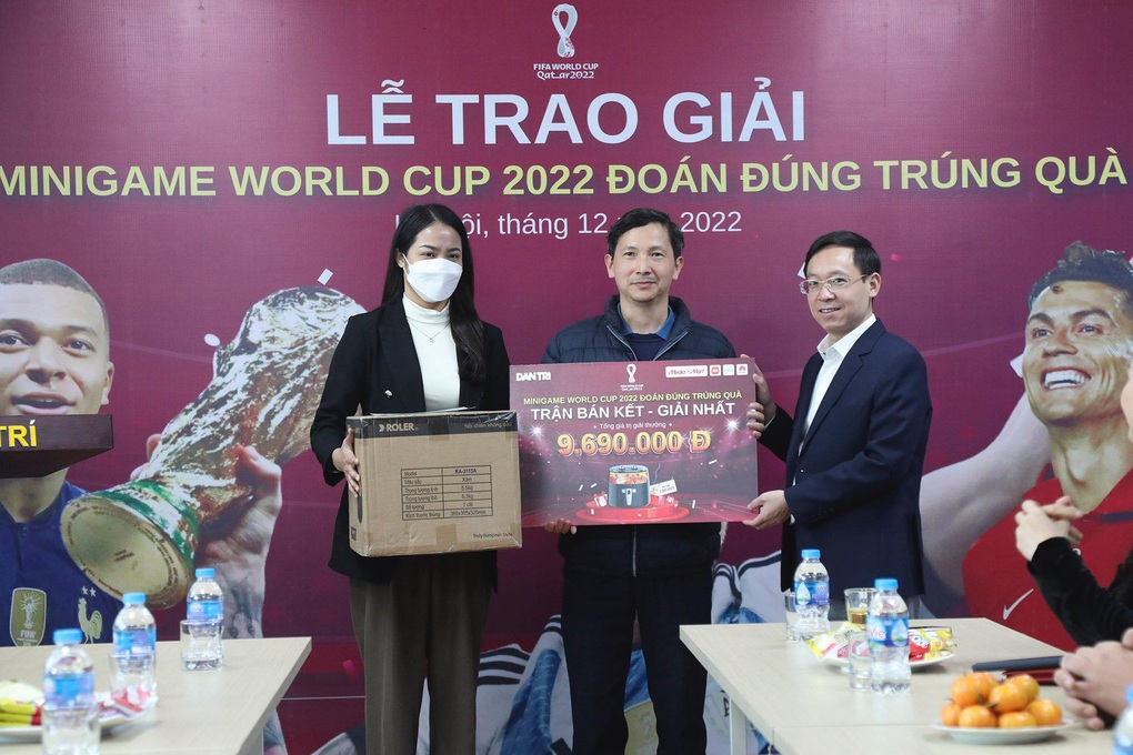 Dân trí tổ chức trao giải World Cup 2022: Đoán đúng - Trúng quà - 1 Dân trí tổ chức trao giải World Cup 2022: Đoán đúng - Trúng quà - 1