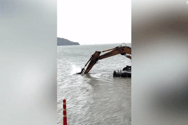 Con khóc, mẹ luống cuống lái xe lao xuống hồ