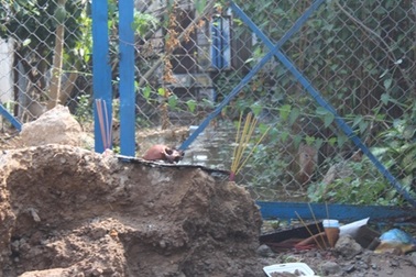 Phát hiện chiếc sọ người sau đợt triều cường