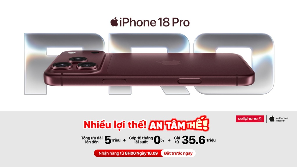 Đặt trước iPhone 18 Pro, iPhone 18 Pro Max chính hãng, ưu đãi đến 5 triệu đồng - 1