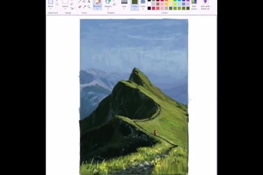 Một bức tranh đẹp mắt được tạo ra từ phần mềm Paint bởi Christian Young