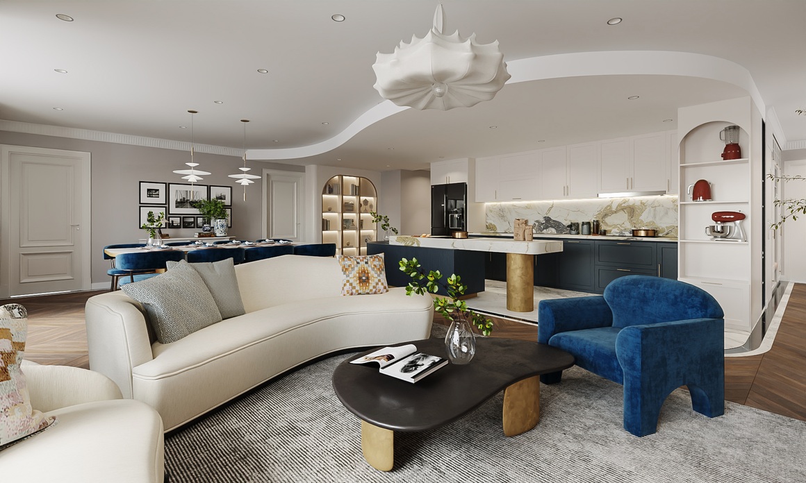 Bên trong căn hộ 240 m2 với nội thất phong cách Modern Classic, nhìn là mê - 1 Bên trong căn hộ 240 m2 với nội thất phong cách Modern Classic, nhìn là mê - 1