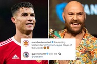 Tyson Fury: "C.Ronaldo là cảm hứng để tôi đánh bại Deontay Wilder"
