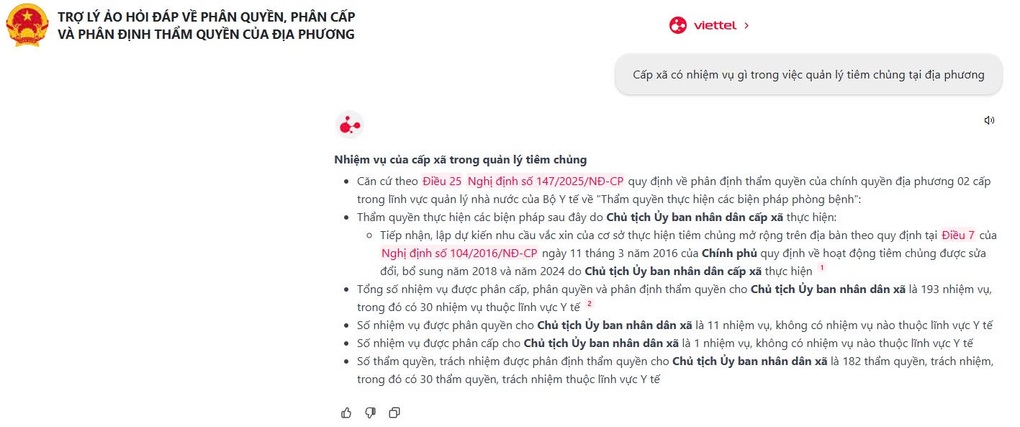 Trợ lý ảo Cán bộ công chức: Giải pháp tra cứu thẩm quyền cho chính quyền 2 cấp - 1 Trợ lý ảo Cán bộ công chức: Giải pháp tra cứu thẩm quyền cho chính quyền 2 cấp - 1
