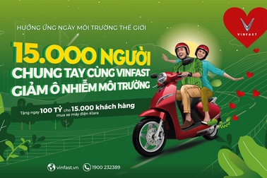 VinFast tặng 100 tỷ đồng cho 15.000 khách hàng chung tay giảm ô nhiễm môi trường