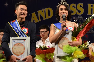 Ngắm tân Hoa khôi và Nam vương trường ĐH Nội vụ Hà Nội