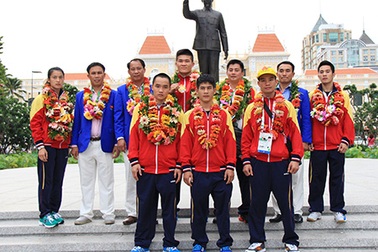 Những đội tuyển thể thao đầu tiên về nước từ SEA Games 2015