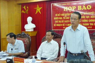 131 vụ việc khiếu kiện tồn đọng được… sửa sai