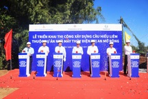 Khởi công cầu Hiếu Liêm thuộc nhà máy thủy điện Trị An mở rộng