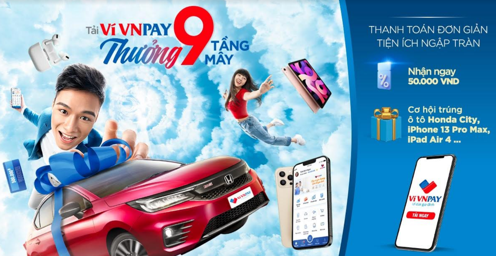 Ví VNPAY chơi lớn tặng xế xịn và loạt quà Apple - 1 Ví VNPAY chơi lớn tặng xế xịn và loạt quà Apple - 1