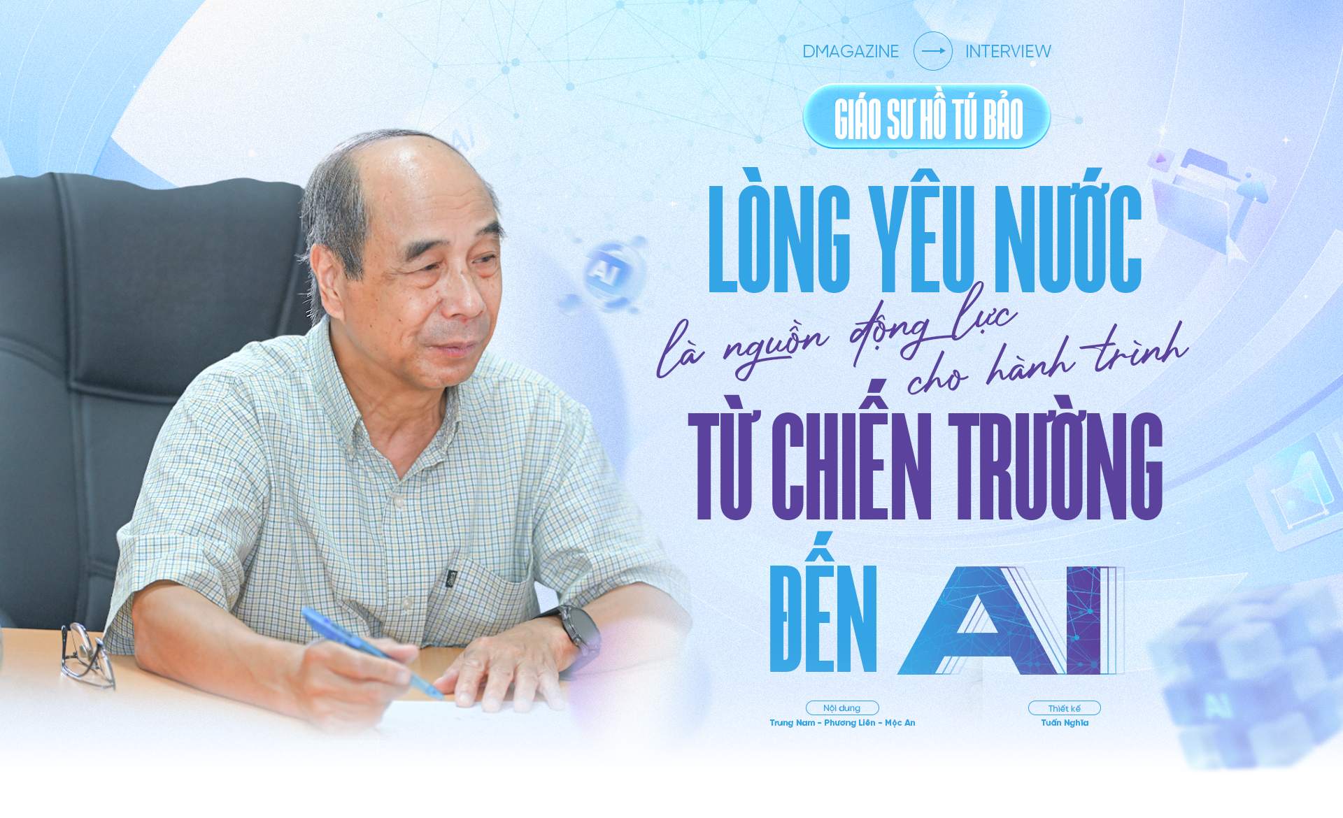 GS Hồ Tú Bảo: Lòng yêu nước là động lực cho hành trình chiến trường đến AI