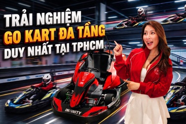 Lao dốc xuyên 3 tầng, trải nghiệm go-kart "có một không hai" ở TPHCM