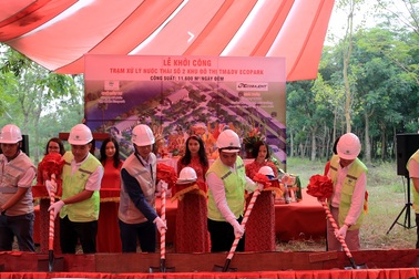 Ecopark: Khởi công nhà máy nước thải thứ 4 tại khu đô thị