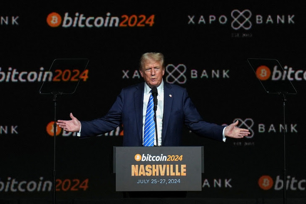 Ông Trump muốn lập kho dự trữ bitcoin quốc gia nếu đắc cử - 1 Ông Trump muốn lập kho dự trữ bitcoin quốc gia nếu đắc cử - 1