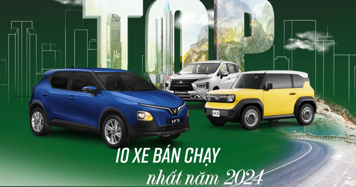 Loạt xe bán chạy nhất năm 2024: VinFast thắng lớn với VF 5 và VF 3