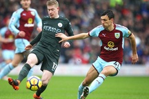 Burnley 1-1 Man City: Rơi điểm bất ngờ