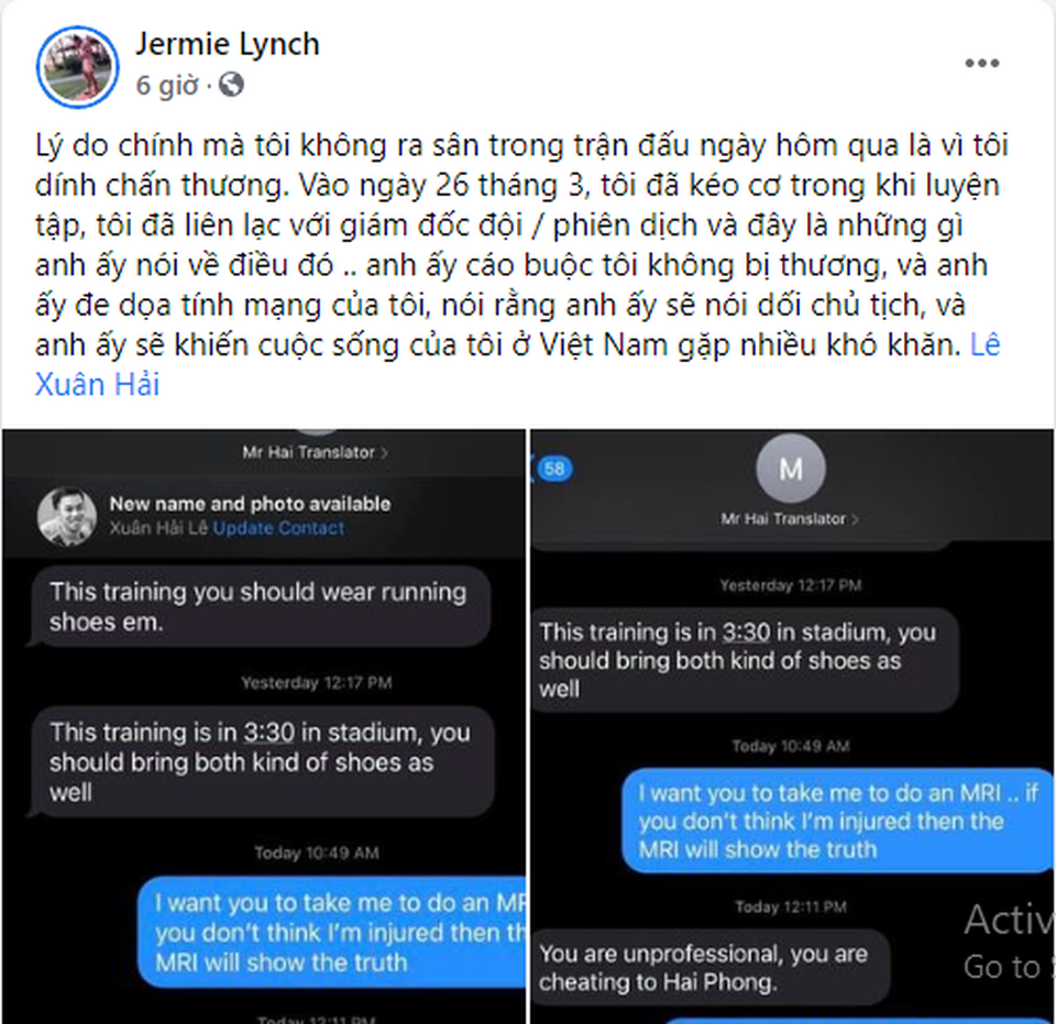 Ngoại binh bất ngờ tố CLB Hải Phòng đe dọa tính mạng - 1 Ngoại binh bất ngờ tố CLB Hải Phòng đe dọa tính mạng - 1