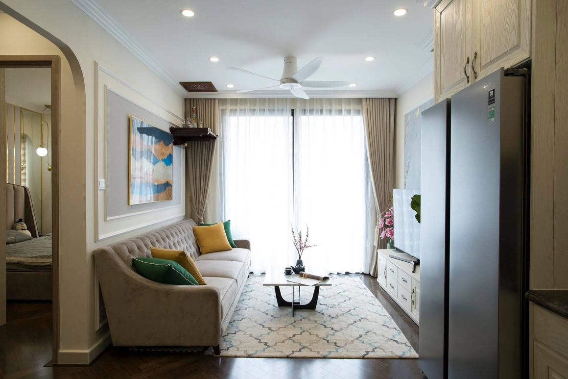 Bất ngờ trong căn hộ siêu nhỏ, chỉ 43 m2 với phong cách tân cổ điển - 1 Bất ngờ trong căn hộ siêu nhỏ, chỉ 43 m2 với phong cách tân cổ điển - 1