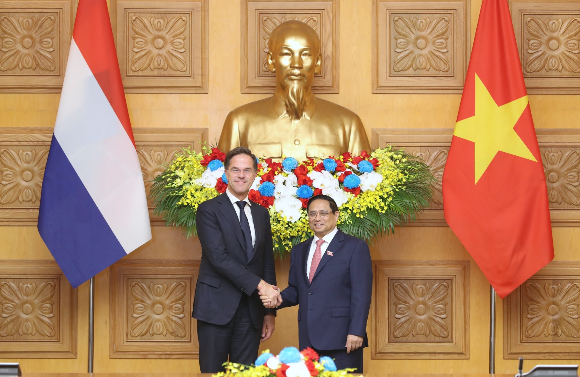 Thủ tướng Phạm Minh Chính chủ trì lễ đón Thủ tướng Hà Lan thăm Việt Nam - 6 Thủ tướng Phạm Minh Chính chủ trì lễ đón Thủ tướng Hà Lan thăm Việt Nam - 6
