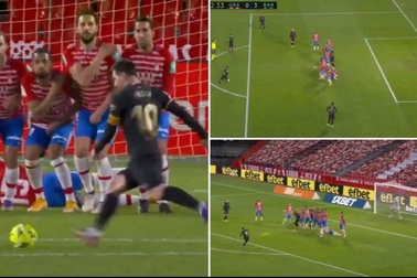 Giải "cơn hạn", Messi vượt mặt C.Ronaldo về đá phạt