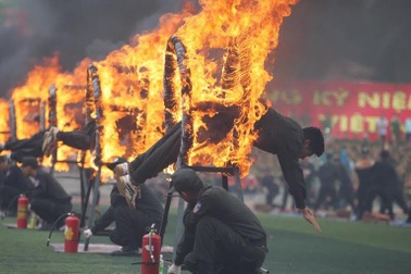 Màn võ thuật đầy ấn tượng ở Đại hội Khoẻ Vì an ninh Tổ quốc