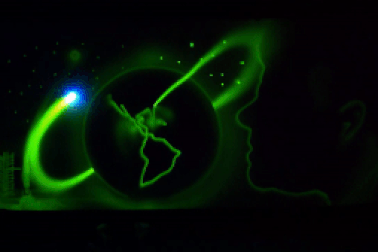 Vẽ những bước chân đầu tiên của con người trên mặt trăng bằng ánh sáng