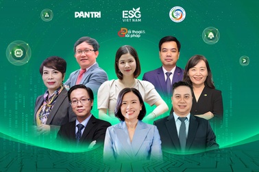 Dàn diễn giả của hội thảo "Thực thi ESG bằng AI, doanh nghiệp cần làm gì?"