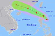 Áp thấp nhiệt đới mạnh lên thành bão, sắp vào Biển Đông