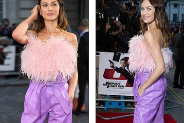 Cựu Bond girl sành điệu trên thảm đỏ