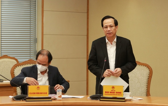 Bộ trưởng Bộ LĐTB&XH Đào Ngọc Dung đề nghị một số nhóm chỉ tiêu bắt buộc (y tế, giáo dục, văn hoá, an sinh xã hội, nhà ở…) trong Nghị quyết phải do Bộ trưởng bộ chuyên ngành chỉ đạo tổng kết - Ảnh: VGP/Đình Nam