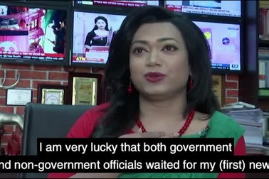 MC chuyển giới đầu tiên xuất hiện trên bản tin truyền hình của Bangladesh