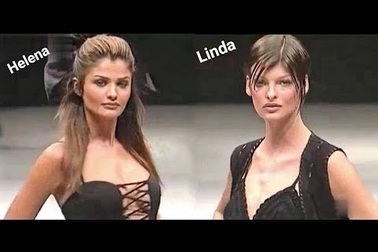 Linda Evangelista & Helena Christensen trình diễn thời trang