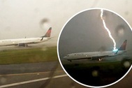 Boeing chở 117 người bị sét đánh trúng đuôi khi chờ cất cánh